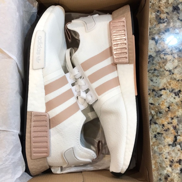 adidas nmd ash pearl with white